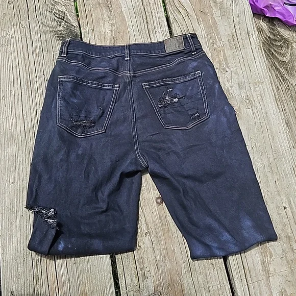 American Eagle Faded Black Stretch Mom Jeans - Picture 8 of 8